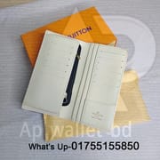 Louis Vuitton White Daba Degin Long Wallet With OG Box & Dust Bag_img_2