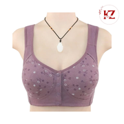 Front Button Cotton Bra_img_0