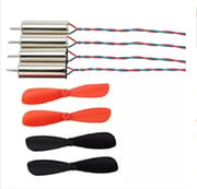 4 Mini Colaless Motors With Propeller Blades For Rc Aircraft Helicopter - Enhance Rc Projects 4 Mini Colaless Motors Featuring Propeller Blades_img_0