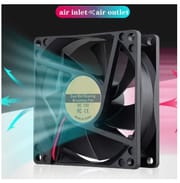 12V 4"Inch Cooling Fan Square Shape 90×90×25 mm Exhaust Fan Radiator for Computer CPU Egg Incubator Electric Device Heat Dissipation Fan_img_0