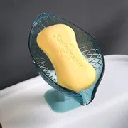 Portable Anti-slip Soap Holder Leaf Shape - লিফ শেইপ পোর্টেবল সোপ হোল্ডার_img_3