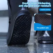 Shoe Rain Cover - Waterproof & Reusable Long Shoe Cover for Man & Women_img_1