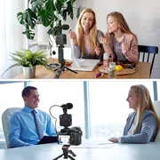 Video -Making Tripod Kit For Live Broadcast 3 In 1 With Microphone, Led Light, Mini Stand & Remote Control, Vloging Kit_img_1