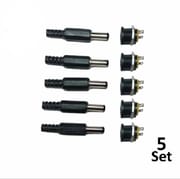 DC Male Jack and Female Socket Combo Pack - 2.1mm - Set of 10_img_0