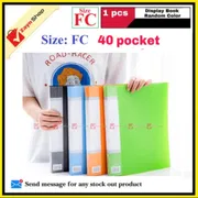 Display Book FC Legal Size 30 or 40 pocket Plastic File Folder Display Presentation Book Random color- 1pcs_img_6