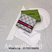 Gucci Blue White Mixed Color Short Wallet_img_0