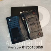 Genuine Leather 2 Phone Chamber Mont Blanc Long Wallet_img_4