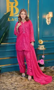 Magenta Indian style Three Piece_img_0