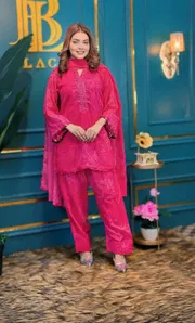 Magenta Indian style Three Piece_img_1