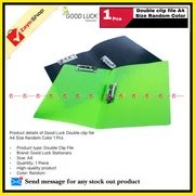 Good Luck Double clip file A4 Size Random Color 1 Pcs_img_0