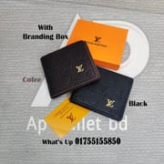 Louis Vuitton Soft Leather Embossed Short Wallet With Premium Box_img_0