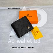 Louis Vuitton Soft Leather Embossed Short Wallet With Premium Box_img_2