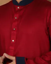 Regal Crimson Panjabi - Premium Style for Every Occasion_img_4