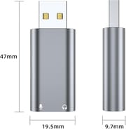 USB Audio Adapter Sound Card - USB to 3.5mm (combo Port) Headphone and Mic Converter for Enhanced PC Audio Experience_img_1
