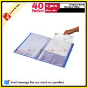 Display Book 40 Pocket Thin Plastic File Folder Display Presentation Book, A4 Size Random Color 1pcs - Innovative Design - Organize with Style_img_2