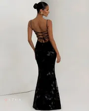 Floral Embroidered Party Gown_img_2