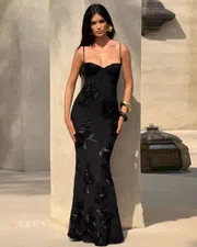 Floral Embroidered Party Gown_img_3