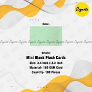 100 Pieces (3 inch x 2 inch) Mini Blank Index Flash Cards, DIY graffiti word cards, Small memo pad blocks, Memorandum note_img_11