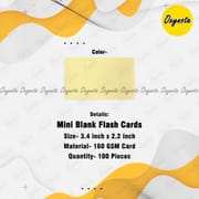 100 Pieces (3 inch x 2 inch) Mini Blank Index Flash Cards, DIY graffiti word cards, Small memo pad blocks, Memorandum note_img_28