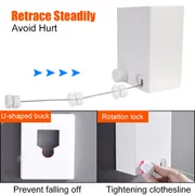 Strong & Space-Saving Clothes Drying Line for Indoor & Outdoor Use_img_7