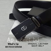 Gucci Genuine Leather Premium Auto Gear Belt With Box_img_2