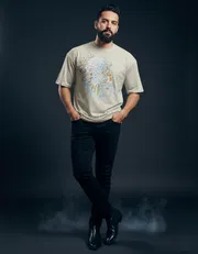 Gonji Light Graphic Drop Shoulder T-Shirt_img_0