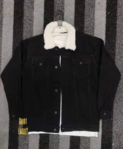 Premium Black Denim Jacket 00112_img_1