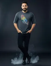 Gonji Graphic Drop Shoulder T-Shirt_img_2