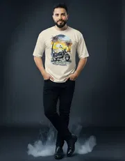 Gonji Graphic Drop Shoulder T-Shirt_img_3