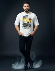 Gonji Graphic Drop Shoulder T-Shirt_img_1