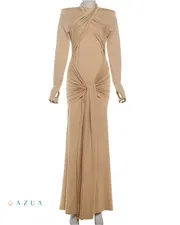 Ribbon Bandage Ruched Bodycon_img_2