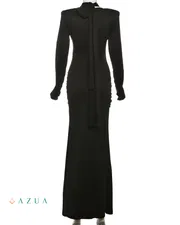 Ribbon Bandage Ruched Bodycon_img_4