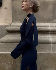 The NICOLA One Shoulder Crepe Dress_img_3