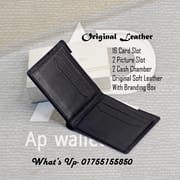 Bee Original Leather Short Wallet With Branding Box_img_3