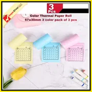 Thermal Paper color thermal paper Roll 57x30mm 3 color pack of 3 pcs_img_6