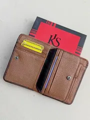 Ks Premium Leather Wallet Chocolate_img_1
