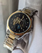 Rolex Black Face Mechanical Watch_img_0