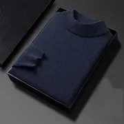 Classic Nevy Blue Turtleneck Sweater_img_1