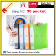 Display Book FC Legal Size 30 or 40 pocket Plastic File Folder Display Presentation Book Random color- 1pcs_img_2