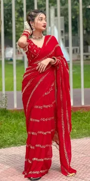 Waitless Jorjet Embroidery Sharee_img_4