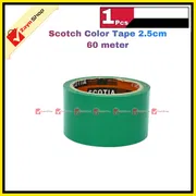 Colorful Scotch Tape Blue Green Red wide 2.5cm 60 meter 1pcs_img_3