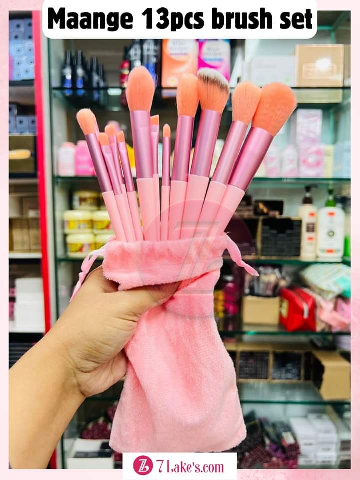 Maange 13ps Brush Set (Pink)_img_0