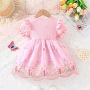 Baby Girl Sweet Pink Butterfly Tulle Princess Dress (6 months to 3 years)_img_2