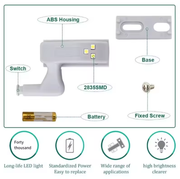 Cabinet Hinge LED Light – Auto On-Off Smart Lighting for Cabinets with Battery_img_5