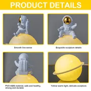 Astronaut-themed LED night light with 3D moon design - Battery Operated_img_3