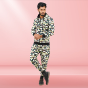 Men's winter Hoodie & Trouser(Black & Meroon) Full Set_img_0
