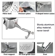 Heavy Duty Aluminum Hand Press Fruit Juicer | Manual Lemon, Lime & Orange Squeezer for Home & Kitchen (Silver) | Price in BD_img_2
