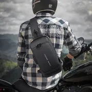 Multifunction Patent Leather Chest Bag Men Waterproof Men Crossbody Bag Anti-theft Travel Bag Male USB Charging Chest Bag Pack_img_4