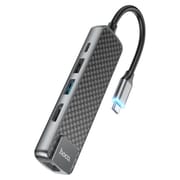 Hoco HB23 5-In-1 USB Type-C Hub + HDMI + USB3.0 + USB2.0 + RJ45 + PD_img_0