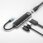 Hoco HB23 5-In-1 USB Type-C Hub + HDMI + USB3.0 + USB2.0 + RJ45 + PD_img_2